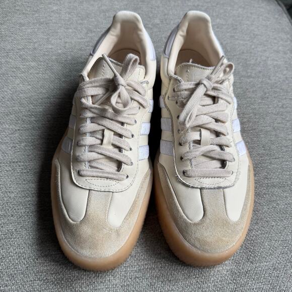 adidas Originals Sambae Wonder White /Silver Metallic" Women's 8.5 Shoe - Picture 2 of 13